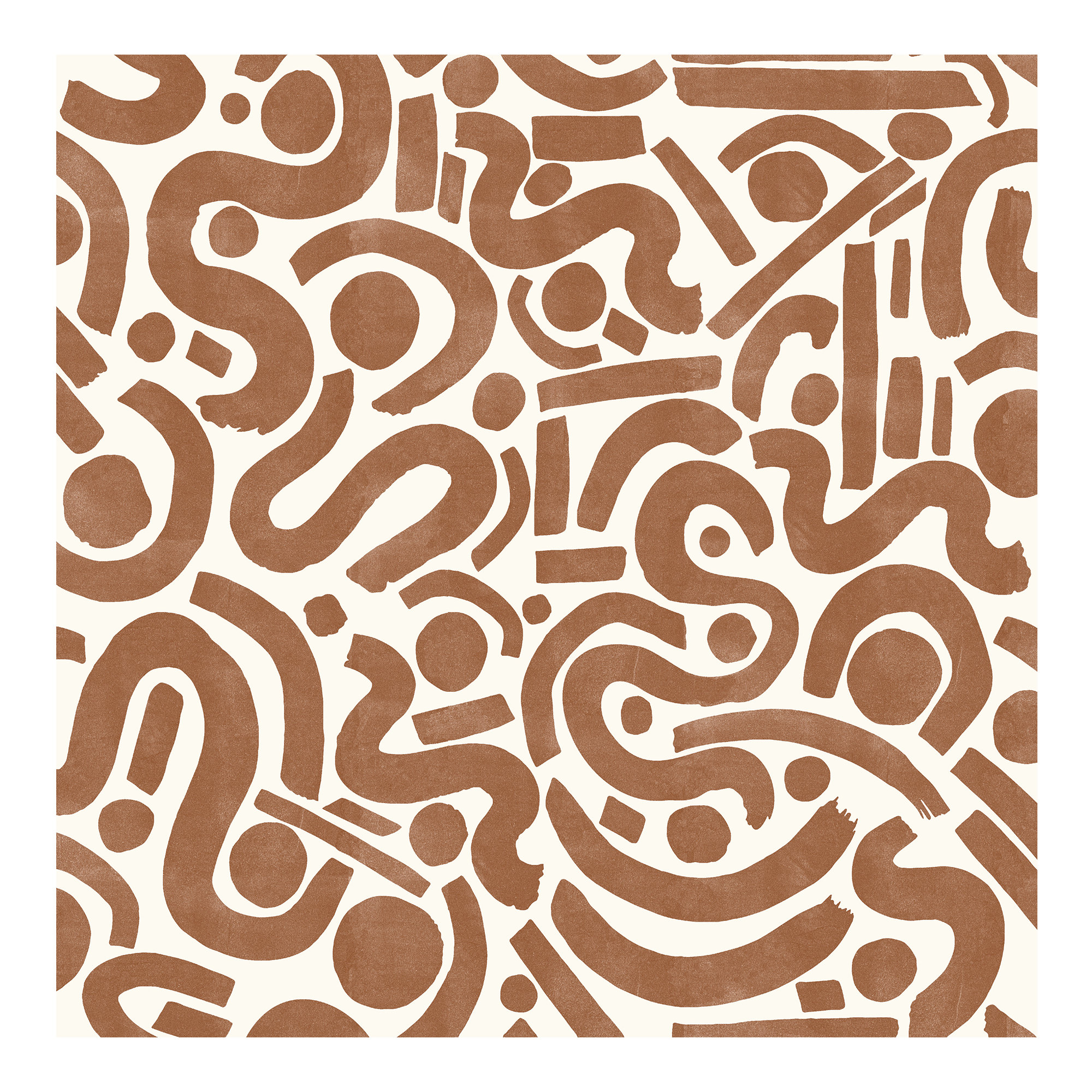 Peel & Stick Geometric Wallpaper, Orange