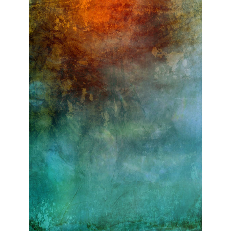 «Ablaze» par Trish Sierer - peinture encadrée, H 31,25 po x l 25,25 po