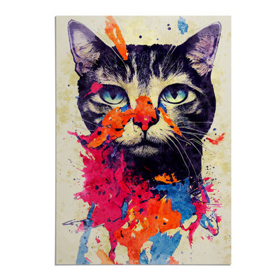 Catt Paint Splash No.6 - Wall Art