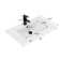 30" Rectangular Ceramic Undermount Bathroom Sink with Single Hole Faucet, Overflow