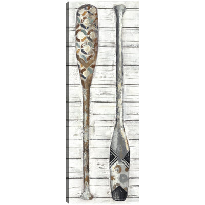 Oars & Paddles Panel I By Dixon Design Group Canvas Art Print