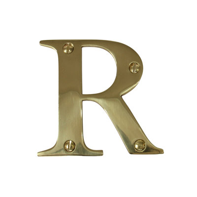 3'' H Brass House Letter