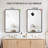 Arneb Bathroom Mirror, Vanity Mirrors for Over Sink Wall, Rounded Rectangle Metal Frame, Modern Decorative for Restroom, Farmhouse -520729262