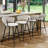 Upholstered Counter & Bar Stool With Curved Weaving Design (Set Of 4)-1570385087-1570385085