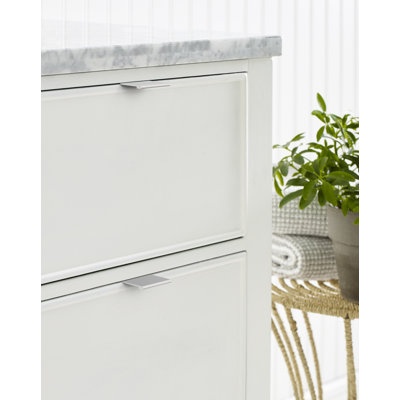 Poignée de meuble en chrome poli Streamline II de 1 3/4 po (44 mm) de longueur - paquet de 25
