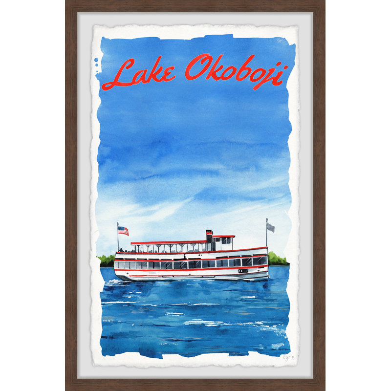 Peinture sur lac, H 24 po x l 16 po x P 1,5 po