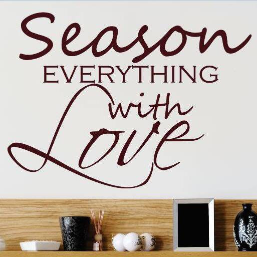 Décalcomanie murale tout avec love saisons, H 20 po x l 20 po x P 0,16 po, Brun