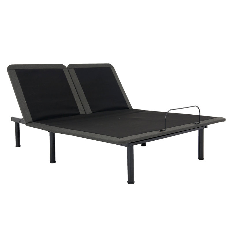 Adjustable Bed With Remote Control - 750 Pounds Capacity, 12" Legs Flex Head Base Quick Assembly, Wireless & Speaker