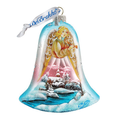 Holiday Splendor 3.5'' Handmade Glass Holiday Shaped Ornament