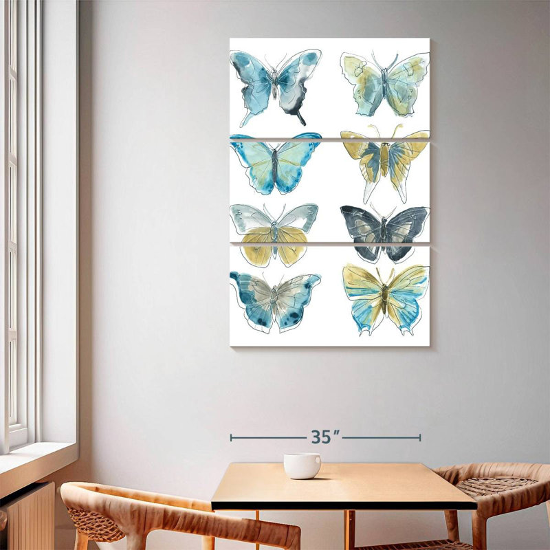 Brampt Butterfly Blues I, H 65 po x l 42 po