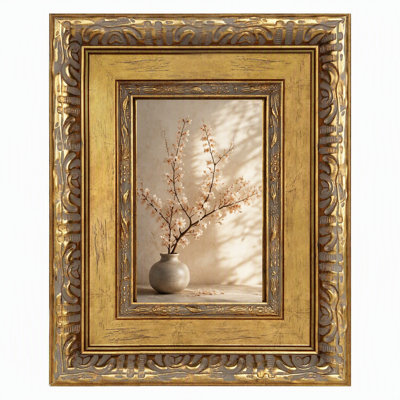 Vintage Ornate Gold Picture Frames Wall or Tabletop Display