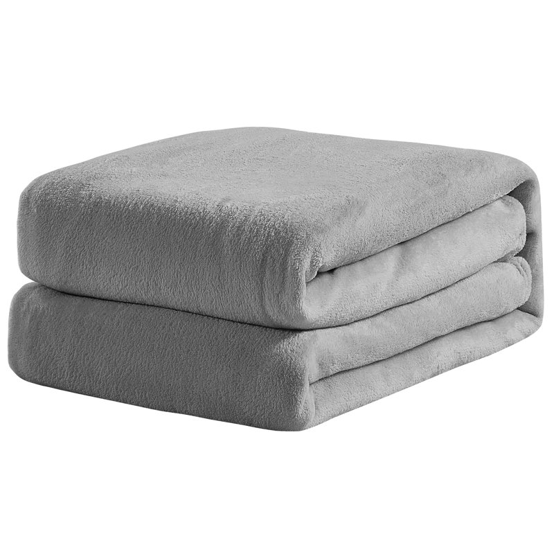 Couverture en peluche Wentzel, Très grand, Gris pale