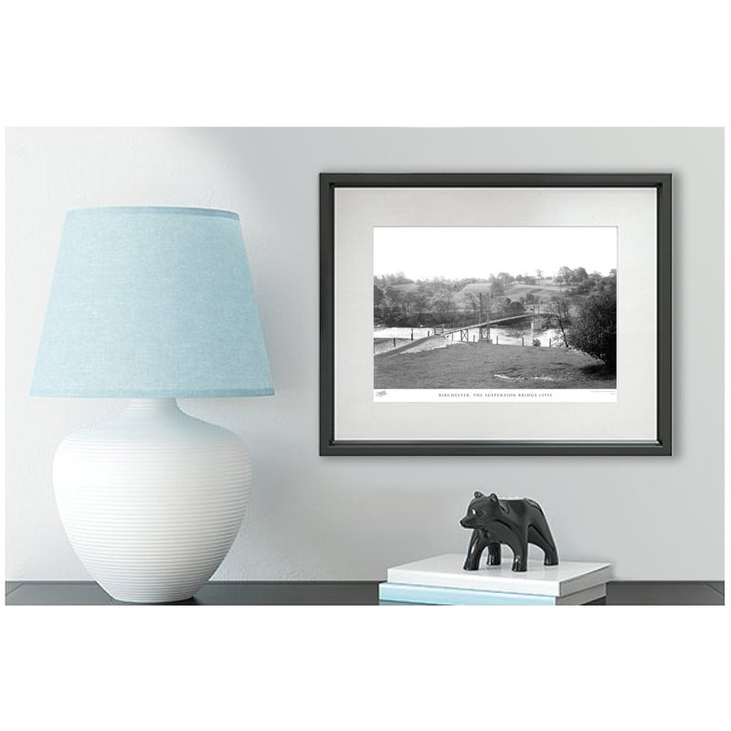 Ribchester, The Suspension Bridge C1955 - Single Picture Frame Print, 45cm H x 60cm W x 2.3cm D