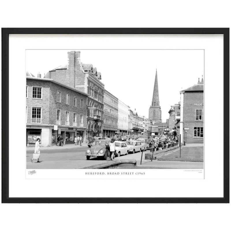 Hereford, Broad Street C1965 by Francis Frith - Single Picture Frame Print, 28cm H x 36cm W x 2.3cm D