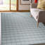 Gray Flat Weave Wool Subtle Plaid Geometric Modern Contemporary Carpet Rug-751776882