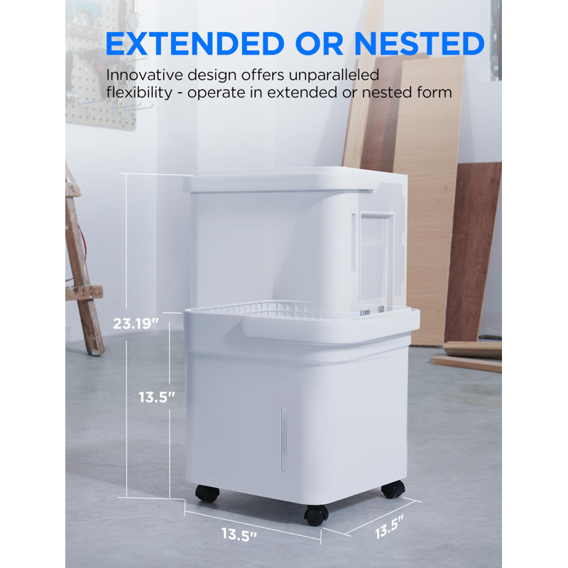 Déshumidificateur Midea Cube 20 pintes pour sous-sol, 1500 Ft, Energy Star