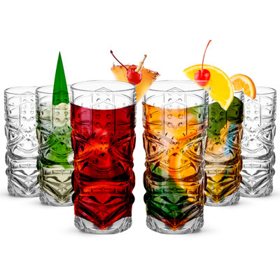 Verres transparents Tiki, - 450 ML