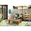 Wicker Outdoor Bench-20100658