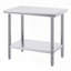 Table de préparation en acier inoxydable - 35 x 24 x 31 pouces avec une capacité de 700 lb-612832837
