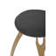 Table d'appoint moderne de style moderne en ardoise noire avec base en fer laiton