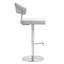 Upholstered Counter Stool with Metal Frame-1391162378