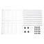 Agarwal 228.6cm Rolling Clothing Rack
