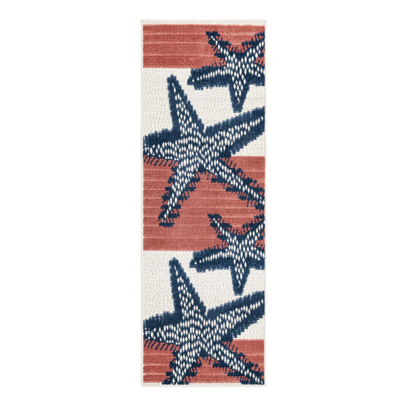 Millville Indoor/Outdoor Rug Ivory, Runner 2' x 6'