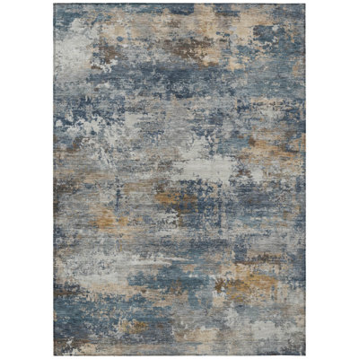 Machine Washable Indoor/Outdoor Wagenen ACN2368 Abstract Rug
