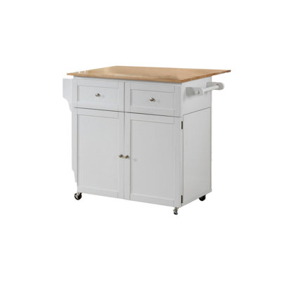 Jovonie Solid Wood Kitchen Cart