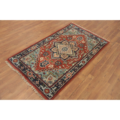 Handmade Wool Traditional Indian Rug 3x5