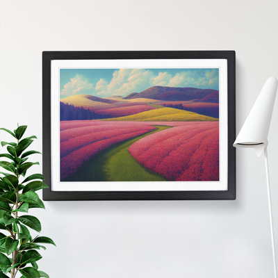 Pretty Spring Meadow Landscape Vol.4 - Single Picture Frame Print