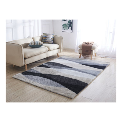 "Aria Collection" Soft Pile Hand Tufted Shag Area Rug