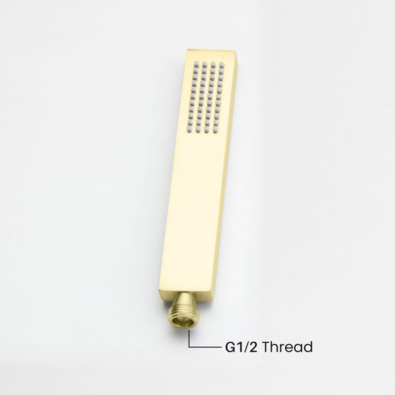 Full/Standard Handheld Shower Head 1.75 GPM GPM, Brushed Gold