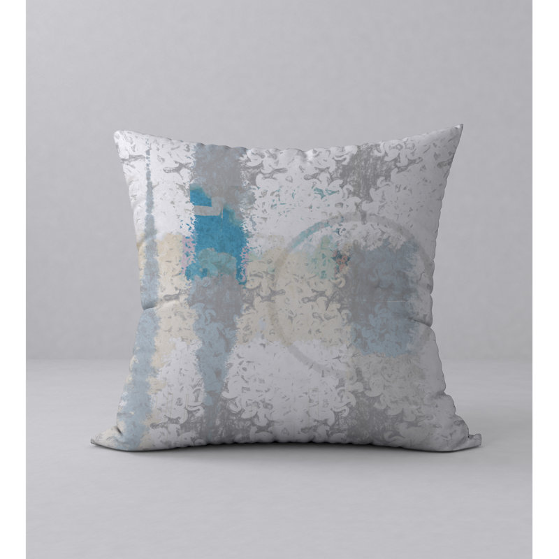 Housse de coussin décorative carrée en Fizz 20 e siècle, 18 po x 18 po