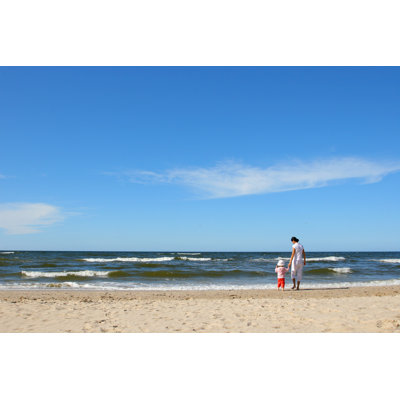 Mother with Daughter at The Beach by Zoomstudio