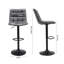 Nicho Swivel Upholstered Adjustable Height Counter Stool with Metal Frame