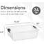 Superio 7,4 pte Bacs de rangement transparents avec couvercles, paquet de 5 - Boîtes de rangement en plastique pour la maison--1311607044