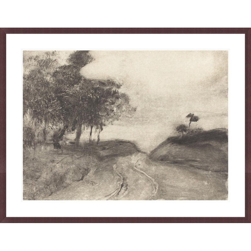 The Road (La route) par Edgar Degas, impression giclée sur cadre, H 32,31 po x l 41,5 po