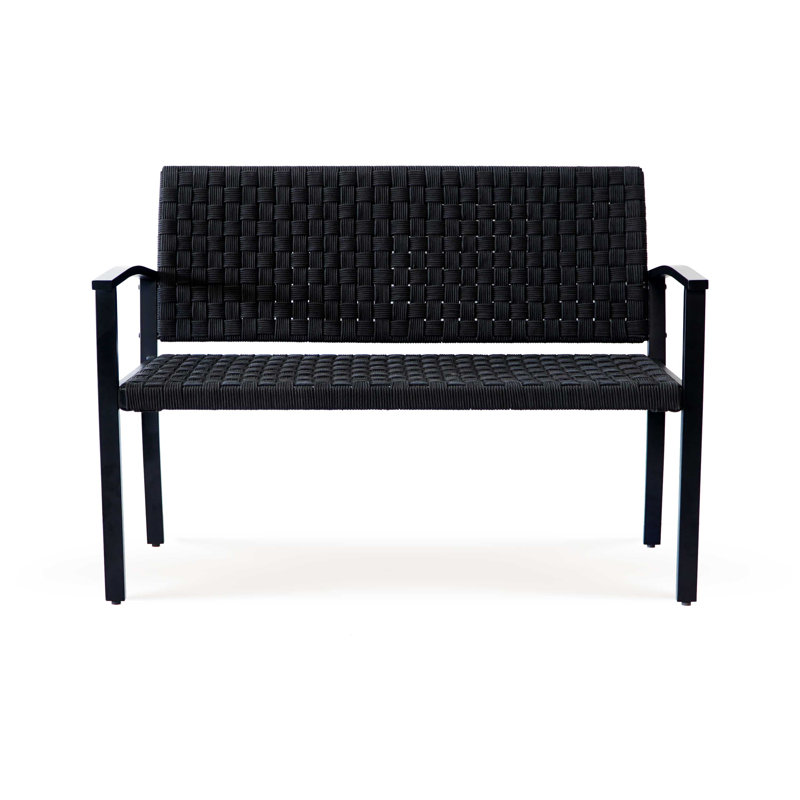 Banc d'extérieur Granillo, Noir