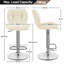 color Height Adjustable Modern Faux Leather Swivel Bar Stools-627337837