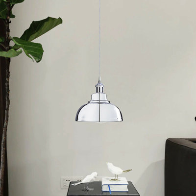 Reichert 1 - Light Silver Dome Pendant