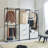 Wood and Metal Walk-in Closet