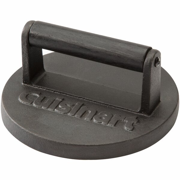 1pc Smash Burger Press, Bacon Press for Griddle, Round Cast Iron