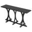 Console Jonesboro avec plateau en placage de chêne et pieds en bois d'hévéa-120771391