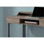 Bureau d'ordinateur, bureau personnel, ordinateur portable, tiroirs de rangement, L 48 po, bureau, stratifié brun, métal noir, contemporain-1978070753