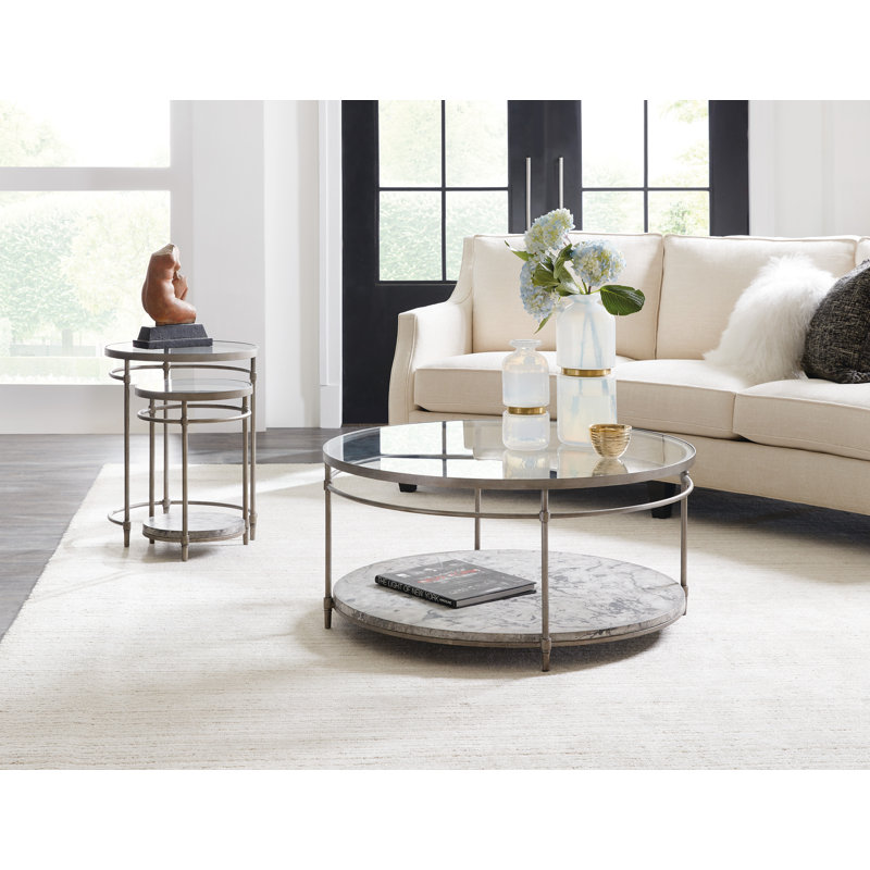 Glass Nesting End Table