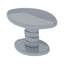 Table de bout moderne 22,6 po x 15,7 po x 15 po - gris brillant lustré-131262368-131262369