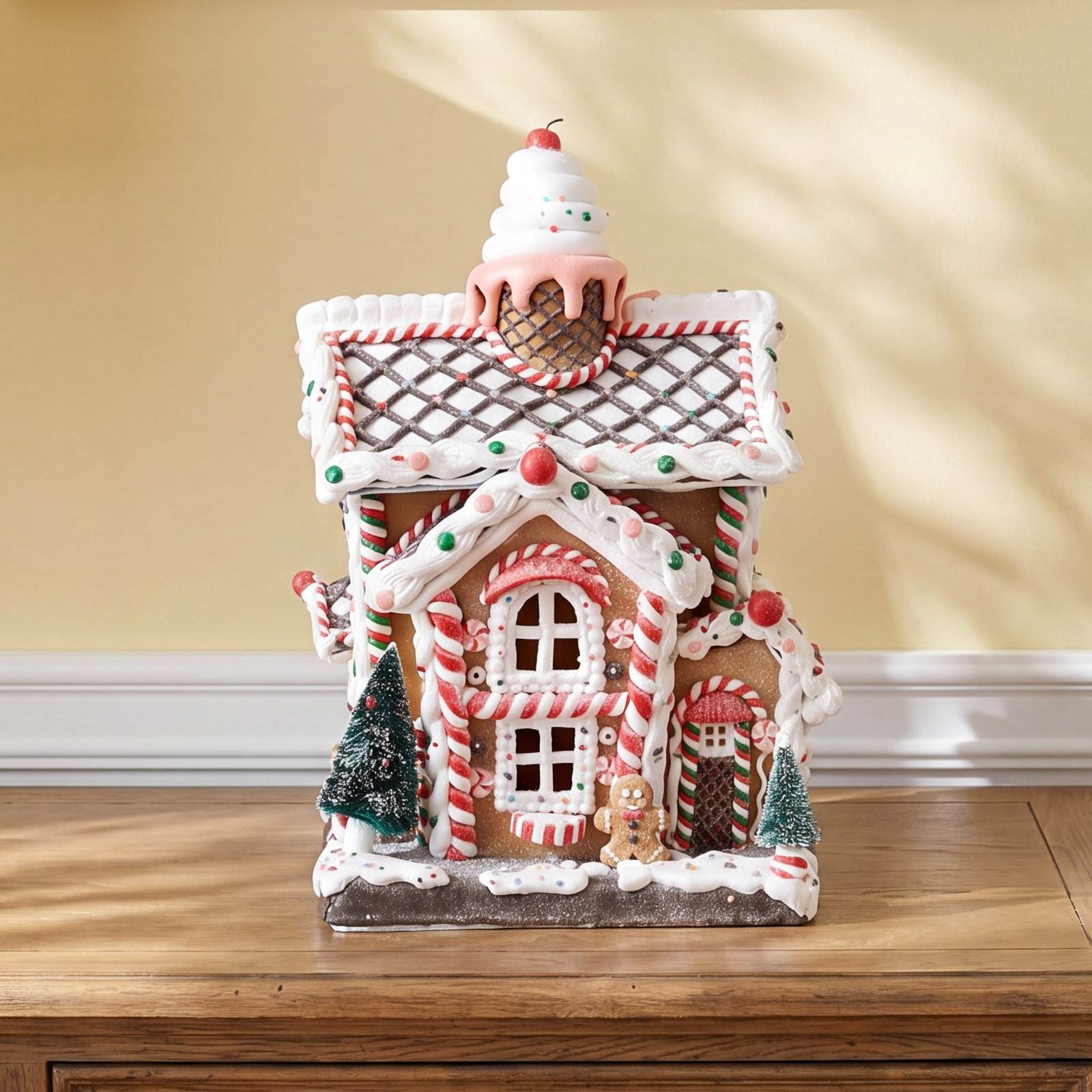 Lighted Gingerbread House Decor