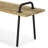 Berkeley Solid Mango Wood Industrial Entryway Bench with Sturdy Metal Legs-1111444922