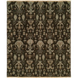 Wool Ikat Area Rug in Brown